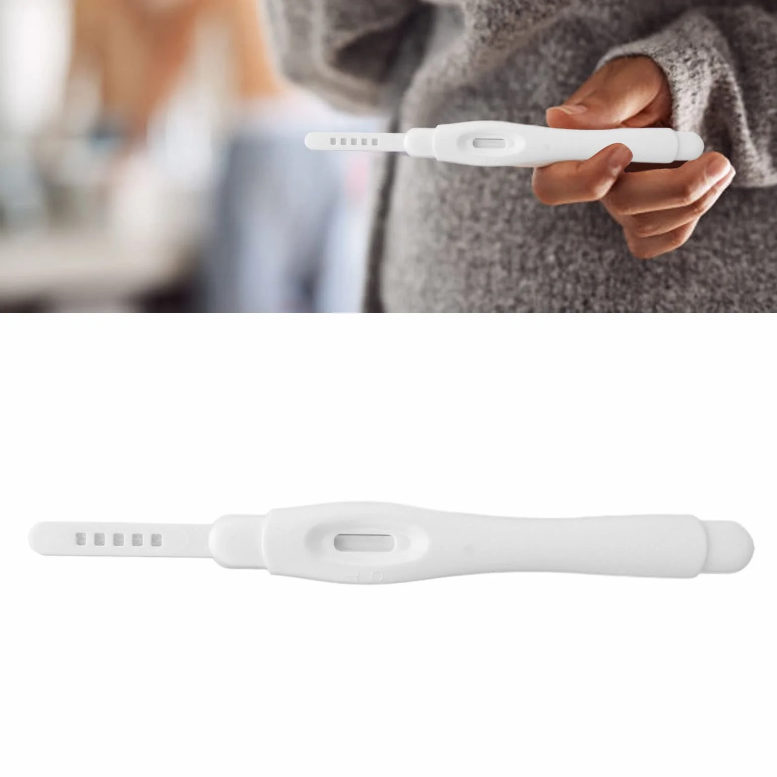 Fałszywy Test Ciążowy, długość 5,5 Cala, Plastikowy Fałszywy Test Ciążowy Stick Joke Zestaw Testowy Ciążowy na Prima Aprilis