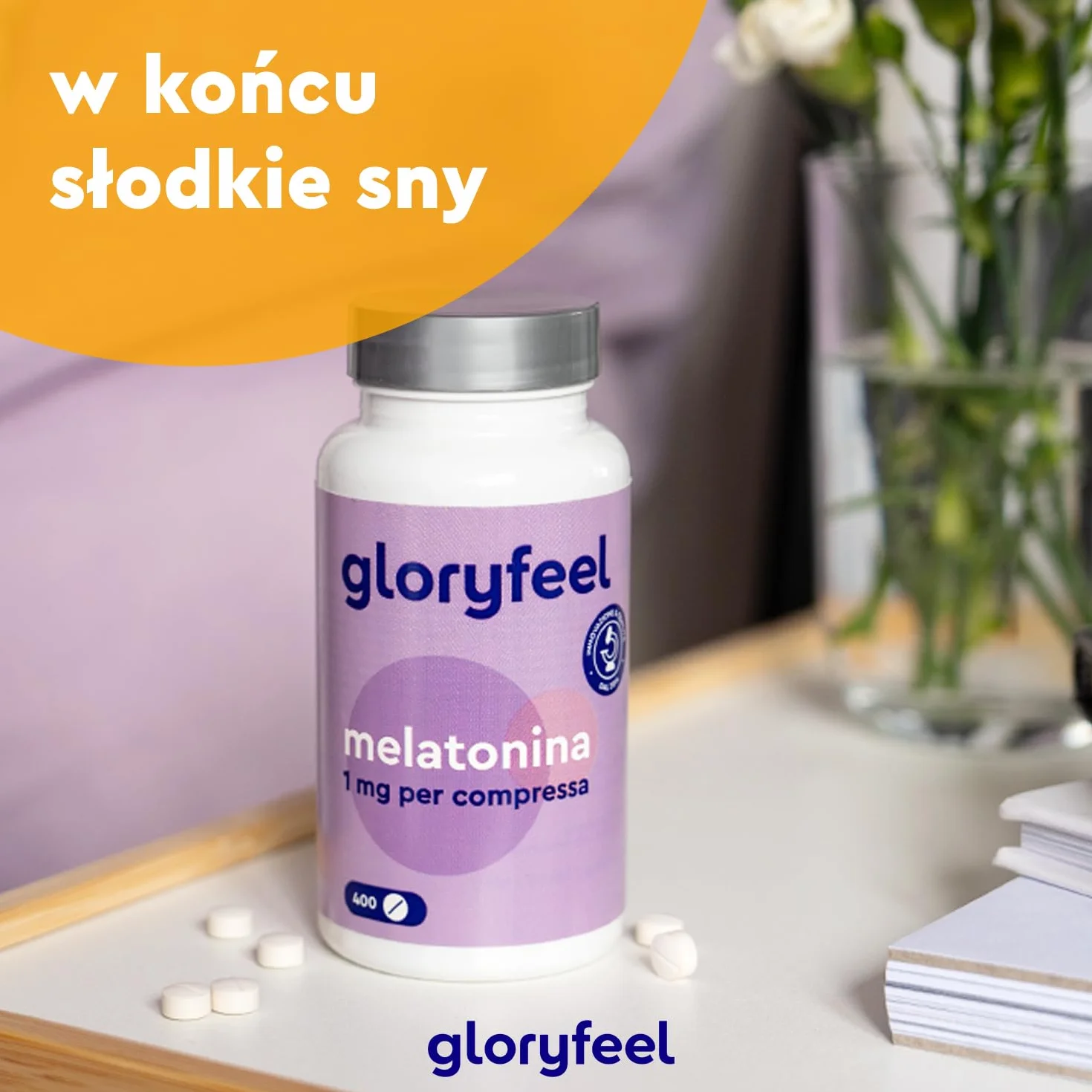 Suplement czystej melatoniny, 400 tabletek (ok. 12 miesięcy), wspomaganie snu*, lepsza regeneracja, wysoka dawka wspomagająca sen, 100% wegańskie, bez dodatków i sztucznych aromatów