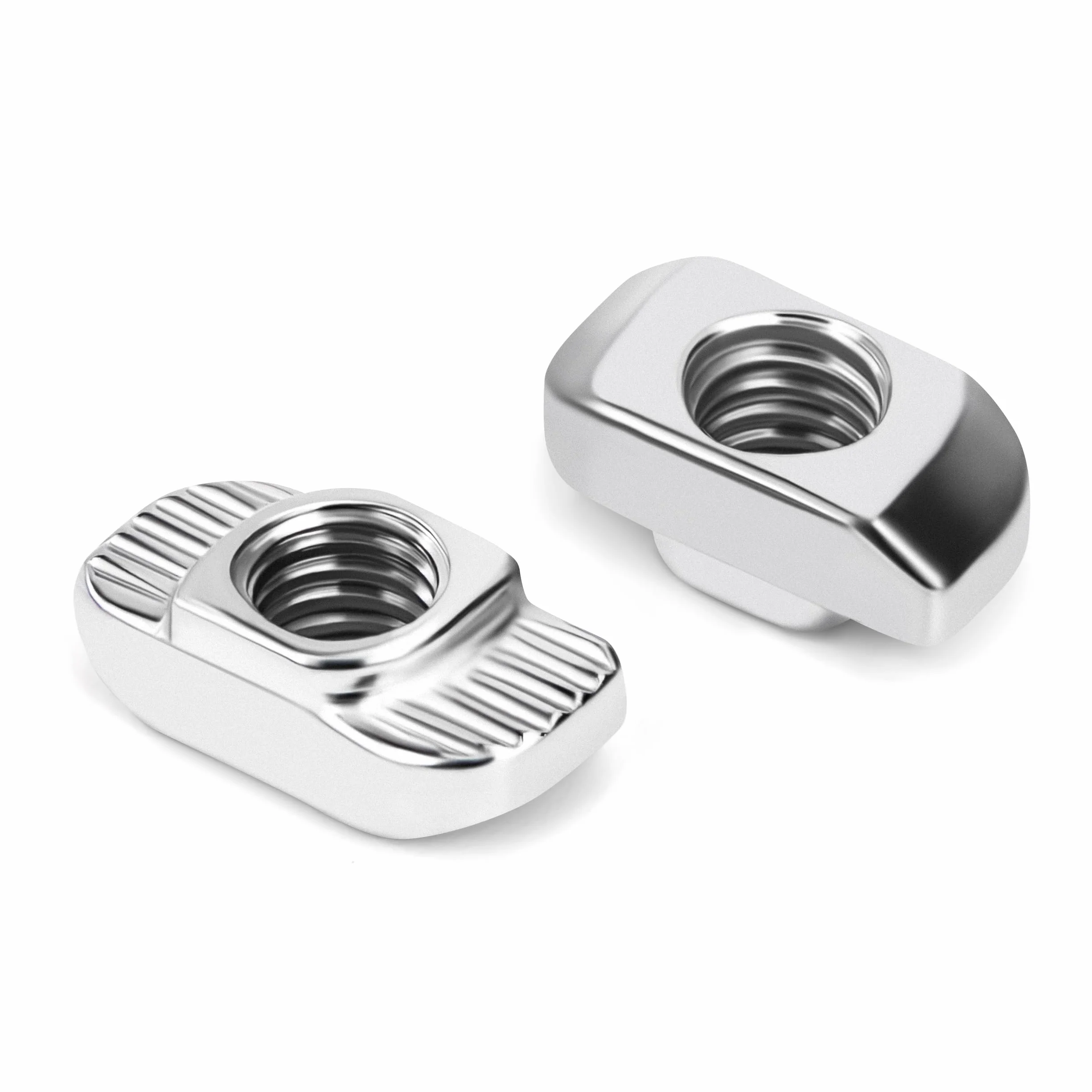 QIMEI-SHOP Nakrętki T M4, nakrętka młotkowa, stal węglowa, do profili aluminiowych 2020 z rowkiem 6 mm, 40 sztuk