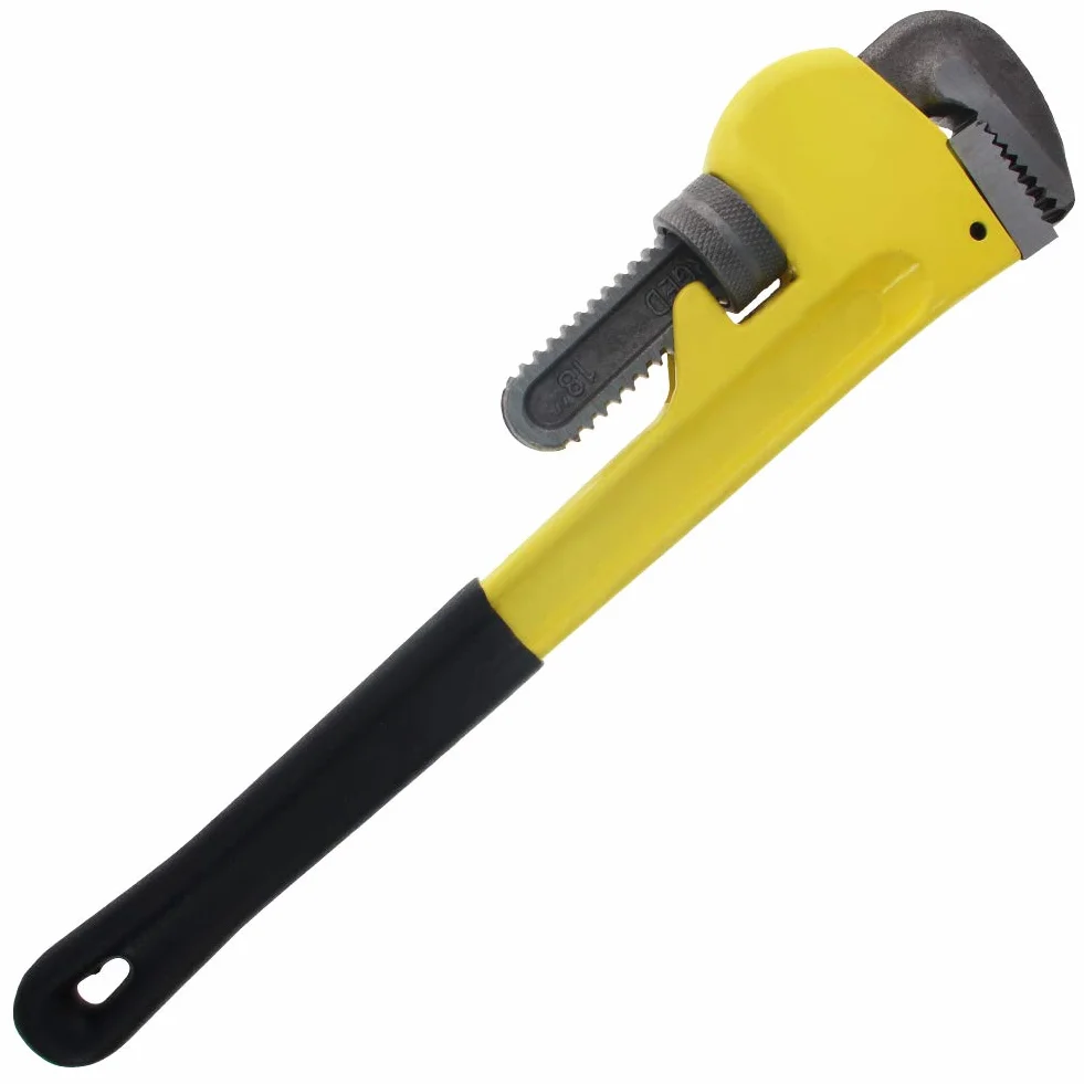 Utoolmart Klucz do rur 45 cm prosty klucz hydrauliczny narzędzie z regulowaną szczęką 1 szt.