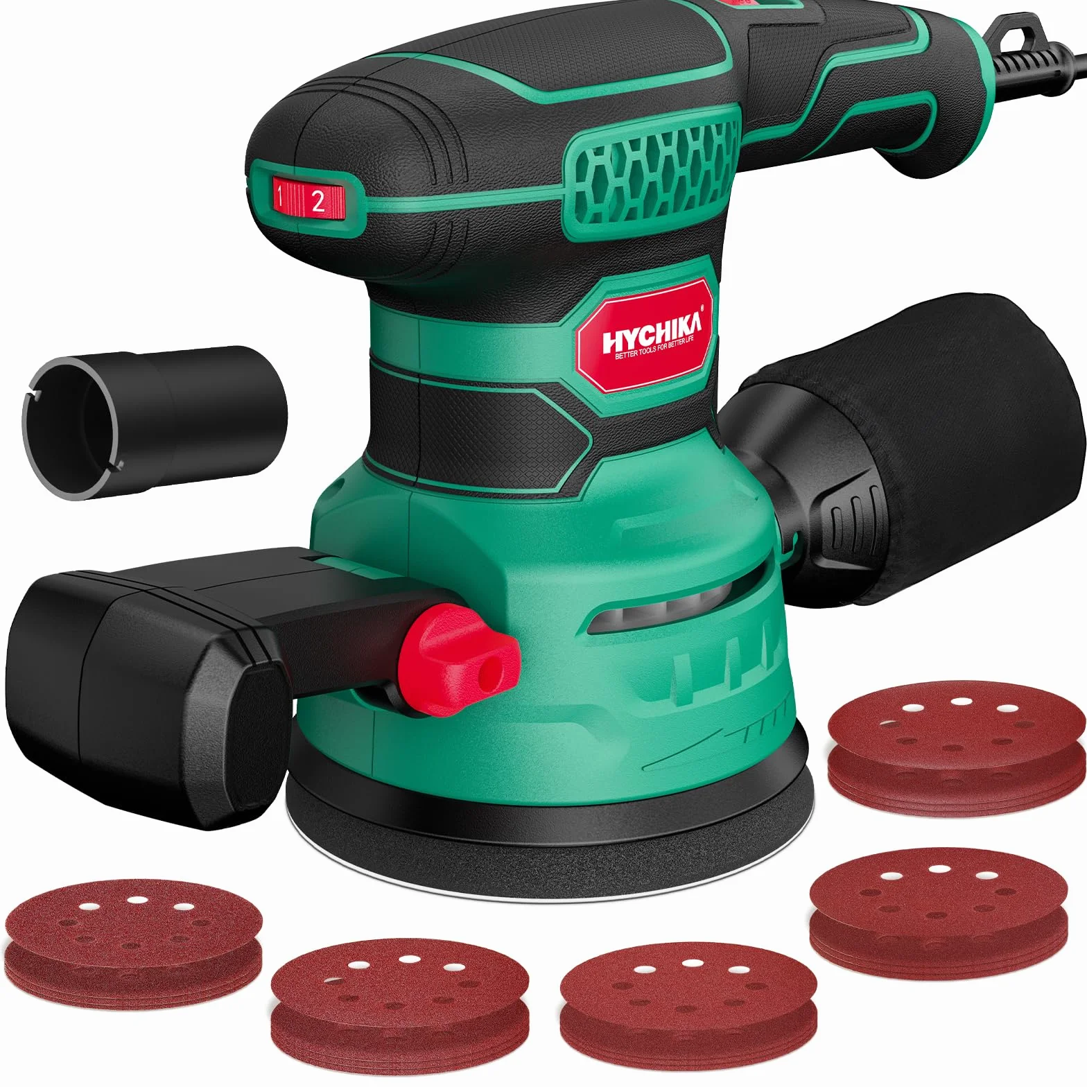 HYCHIKA szlifierka mimośrodowa 450 W 125 mm 6 prędkości 6000-12000 OPM