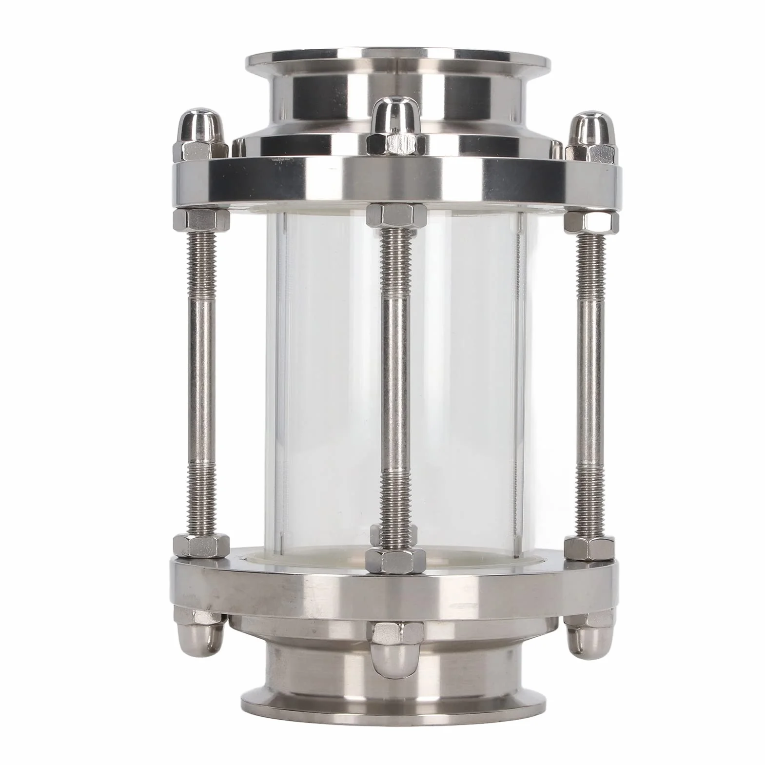 Wziernik Liniowy Zacisk Zastępczy Wziernik Zacisk Sanitarny Port Widokowy Stal Nierdzewna 304 Prosta Pionowa lub Pozioma PN6 80C do Wody Olej (57 mm / 2,24 cala)