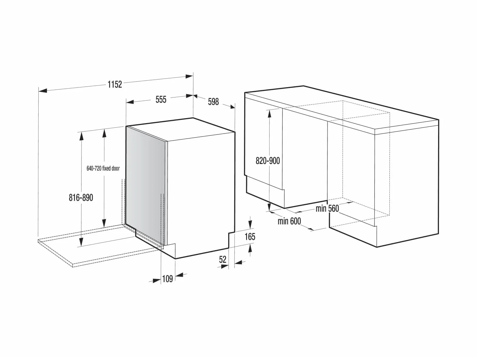Gorenje GV16A zmywarka do zabudowy