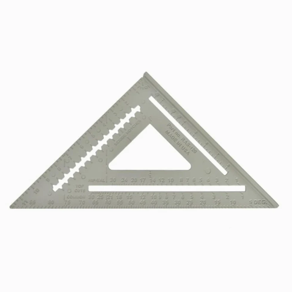 Johnson RAS-120 profesjonalny aluminiowy kąt kwadrat 30 cm, szary, 30 cm