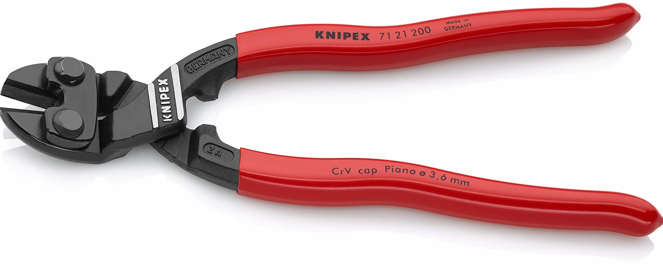 KNIPEX Narzędzia – kompaktowy przecinak do śrub kobaltowych, kąt 20 stopni (7121200)