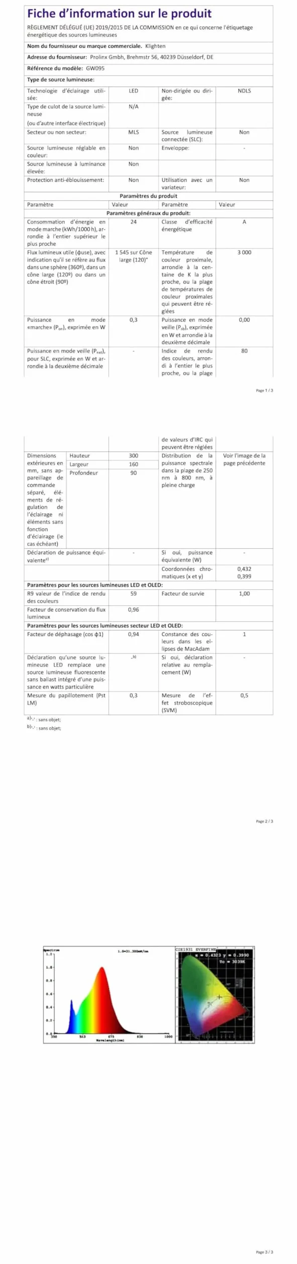 Klighten 24 W LED kinkiet zewnętrzny, 3000K kinkiet, IP65 nowoczesna lampa ścienna aluminiowa, do ogrodu/tarasu/patio, 1545LM, ciepła biel, antracyt