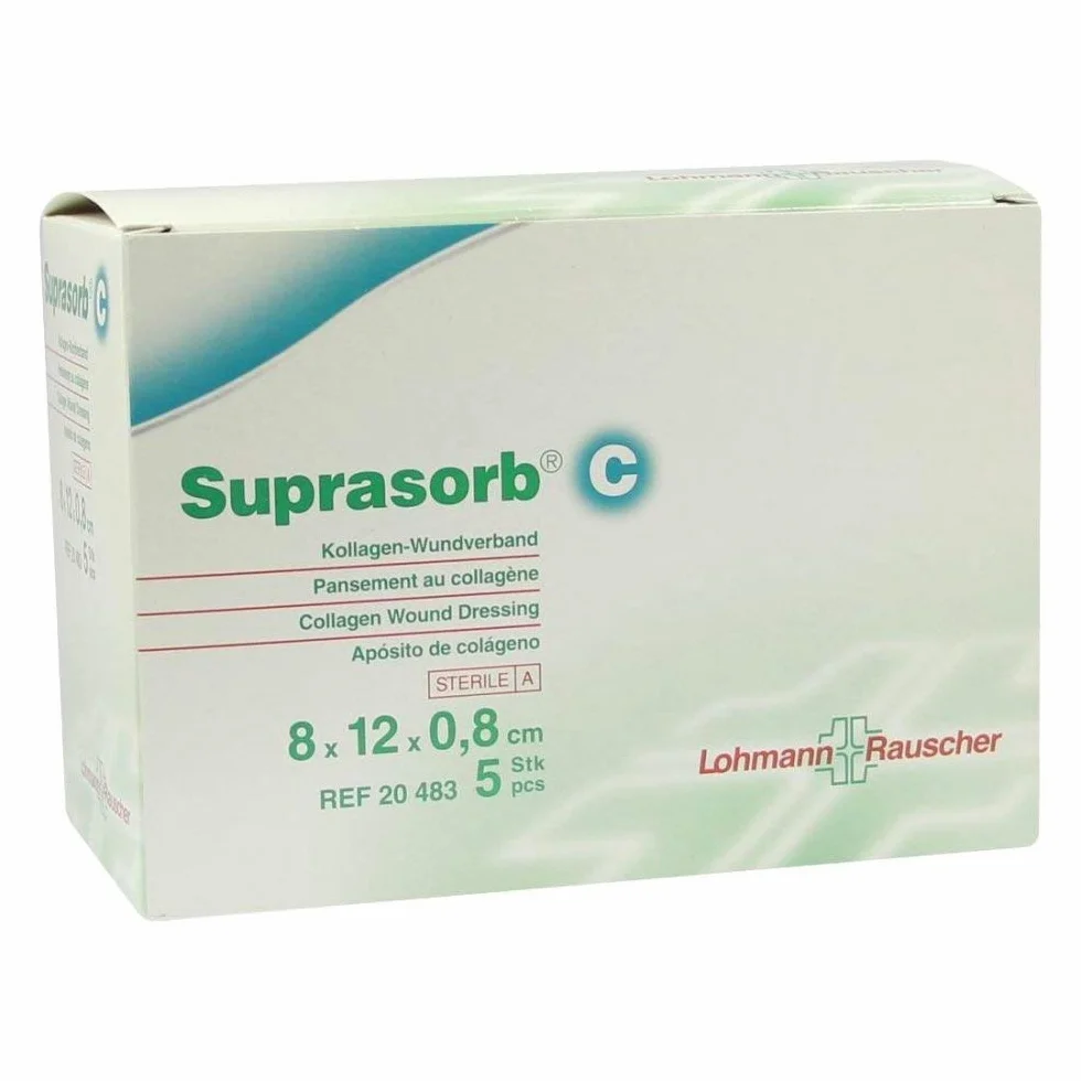 Suprasorb C kolagen opatrunek na ranę 0,8 x 8 x 12 cm 5 szt