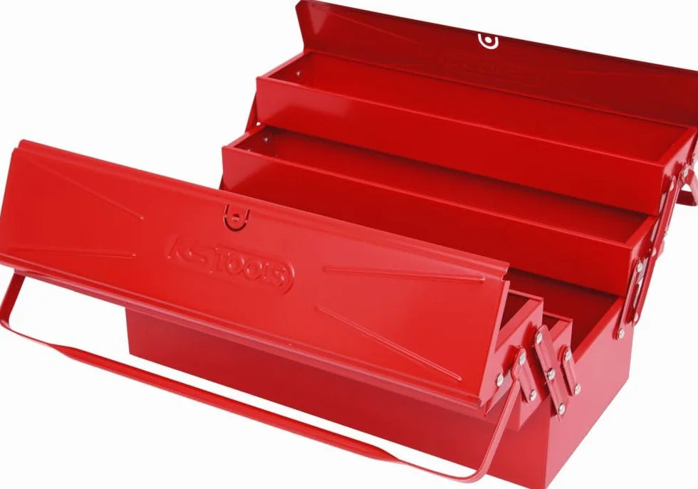 KS Tools 999.0125 Skrzynka narzędziowa z blachy stalowej, 5 przedziałów, 550mm