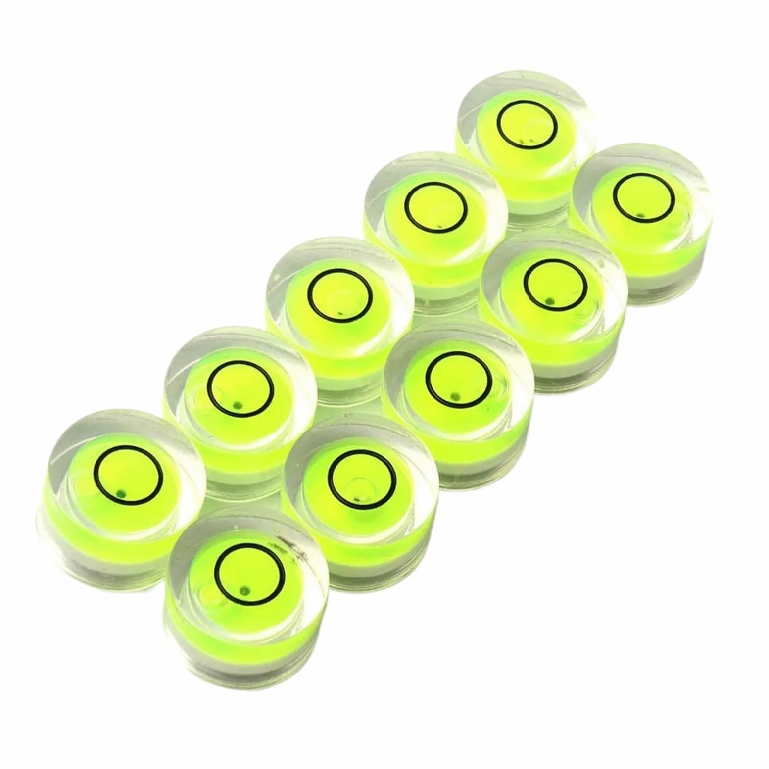 14x8mm okrągły poziomica, mini poziomica, przyrząd do pomiaru poziomu Bullseye, narzędzia, tarcza samoprzylepna, koło poziomicy, 10 sztuk