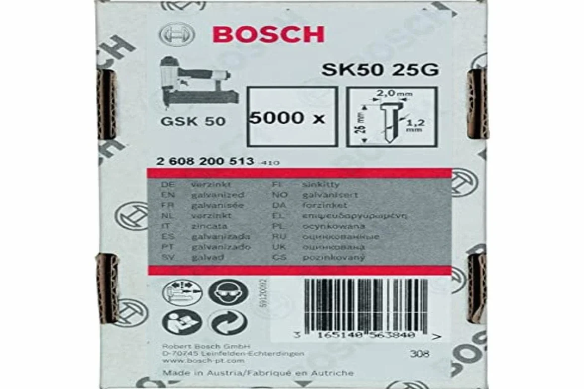 Bosch Profesional Sztyft, łeb wpuszczany, SK50 25G 1,2 mm, 25 mm, cynkowane