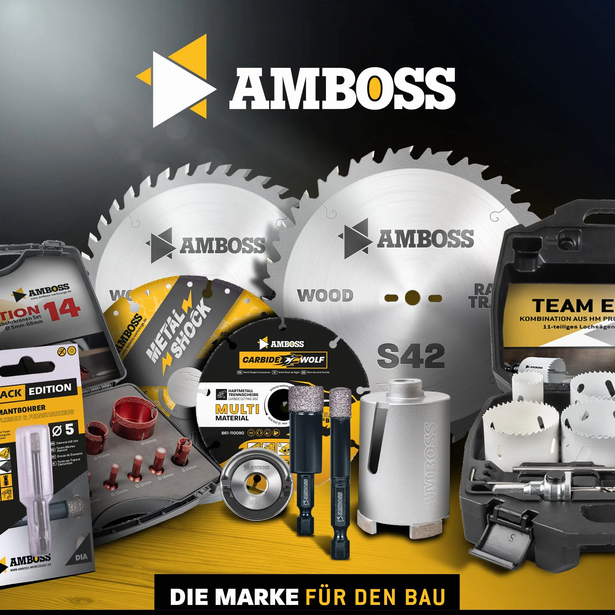 Amboss Werkzeuge Adapter 6-kątny na gwint M14 / szlifierka kątowa korony wiertnicze, talerze podporowe, szczotki druciane z wiertarką / diamentowe wiertło do płytek na sześciokątnym