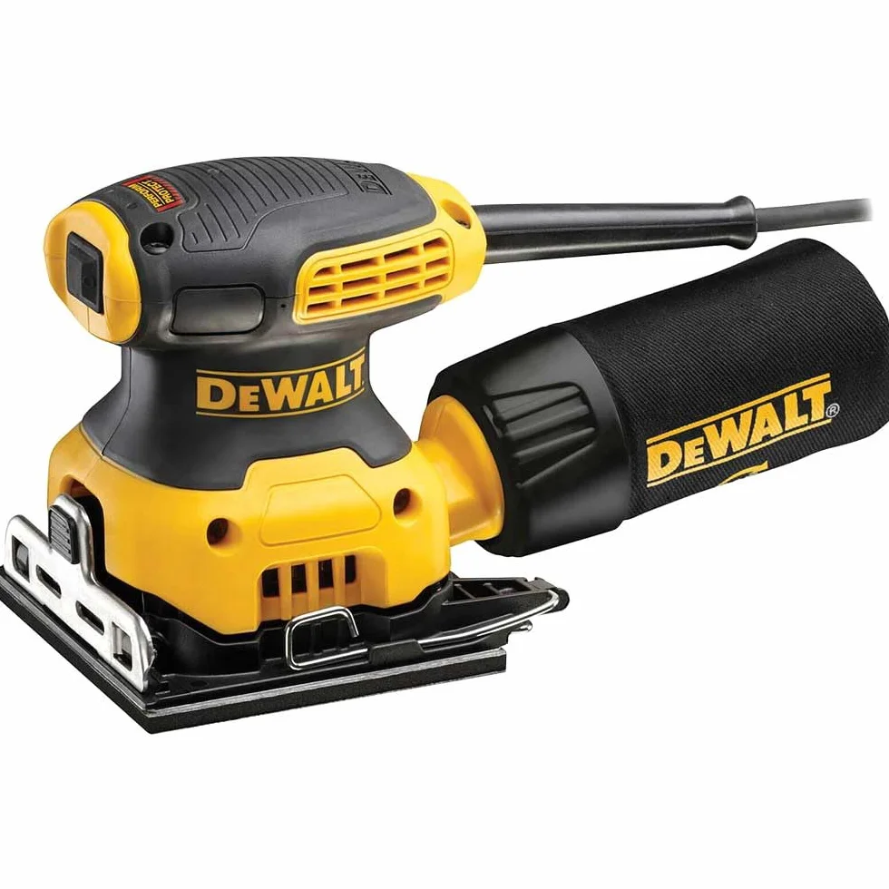 DEWALT DWE6411-GB 240 V szlifierka mimośrodowa 1/4 arkusza - żółty/czarny