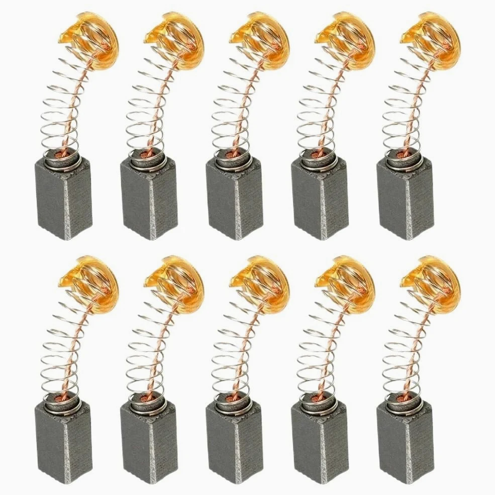 10 szt. elektronarzędzi szczotki węglowe silnik grafitowe szczotki do młota elektrycznego część zamienna 13 x 7,5 x 6,5 mm
