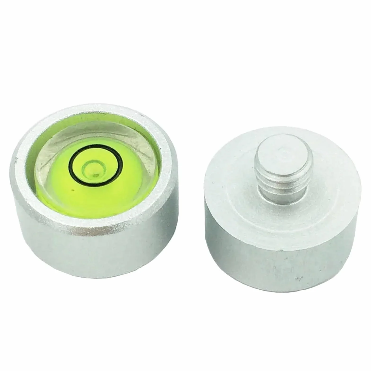 Mini Bullseye poziomica bąbelkowa średnica 13 mm do 30 mm ze śrubą M5 M6 M10 1/4 3/20.3 cm narzędzie poziomujące z trybem zębatym 1 szt. (D17-1-4W)