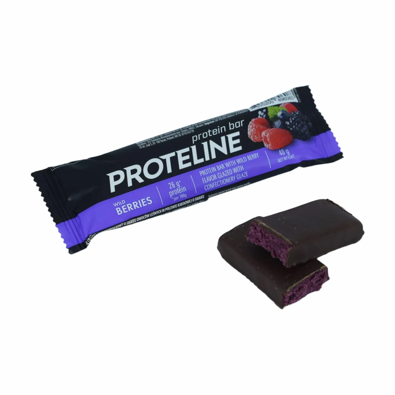 Baton Proteinowy 26% Białka MIX Smaków Owocowych 24×40 g ProteLine