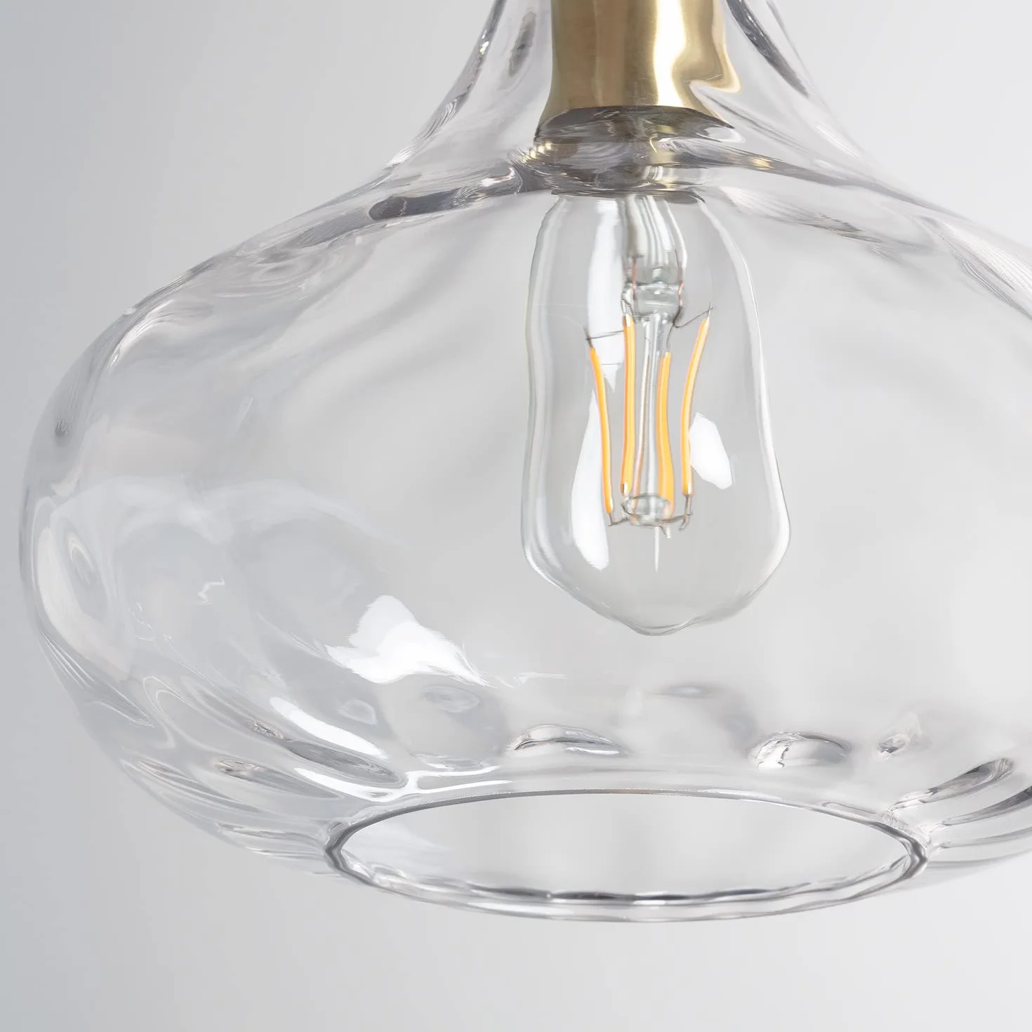 Ledkia Lampa Wisząca Szklana Tassel Przezroczysta Styl Retro E27 Designerski Żyrandol Kryształowy do Salonu Sypialni Jadalni Dekoracyjne Oświetlenie Wnętrz Loftowa Elegancja Wisząca Oprawa