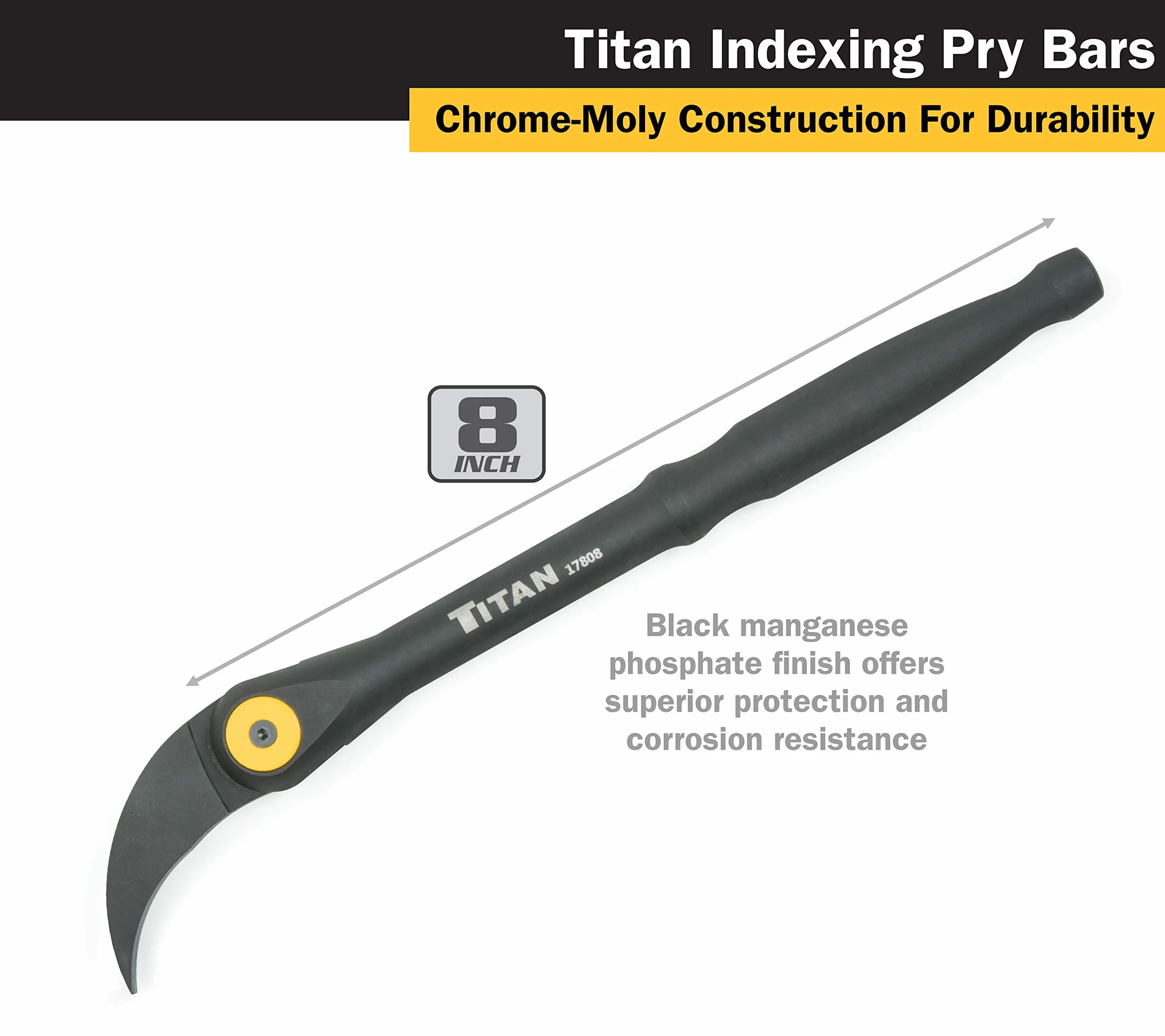 Titan Tools 17808 Indexable Pry bar, 17808