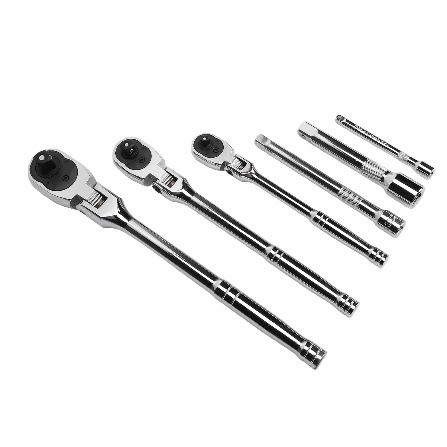 Generic Zestaw Dwustronnych Kluczy Grzechotkowych z Obrotem o 180 Stopni do Napraw Samochodowych 1/4 Cala 3/8 Cala 1/2 CR V Stal