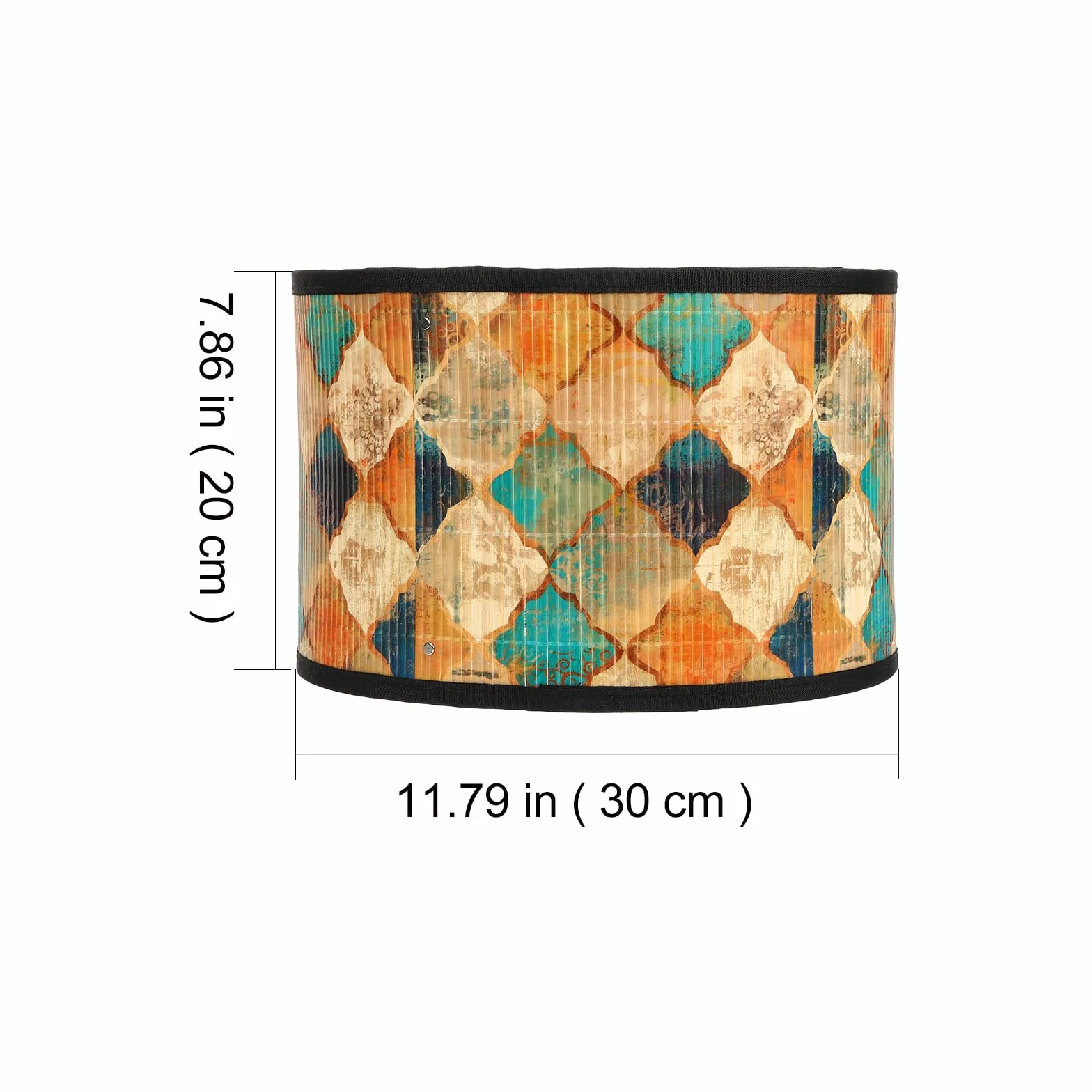 OSALADI Drum Lamp Abażur Kinkiet, Dekoracyjny abażur Lampa Podłogowa Lampy Stołowe, Boho Style Wahadłowe Lampy Tkaniny