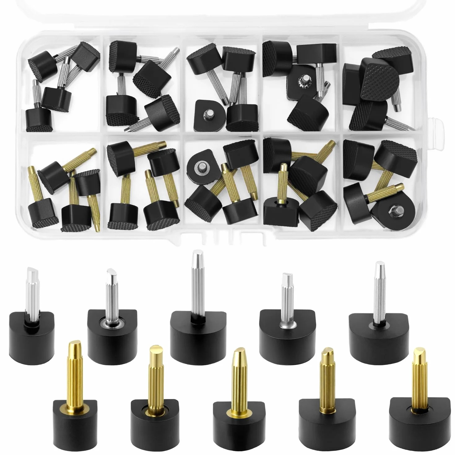 QWORK® 20 par Zamienne końcówki na wysokim obcasie w kształcie litery U 8 9 10 11 12mm