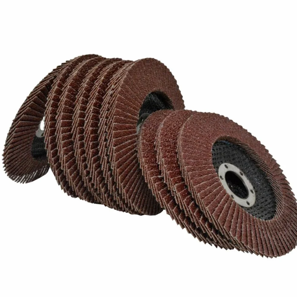 10 sztuk tarcz listkowych do szlifierki kątowej 4,5" - najwyższej jakości tlenek glinu związany żywicą,(120grit)