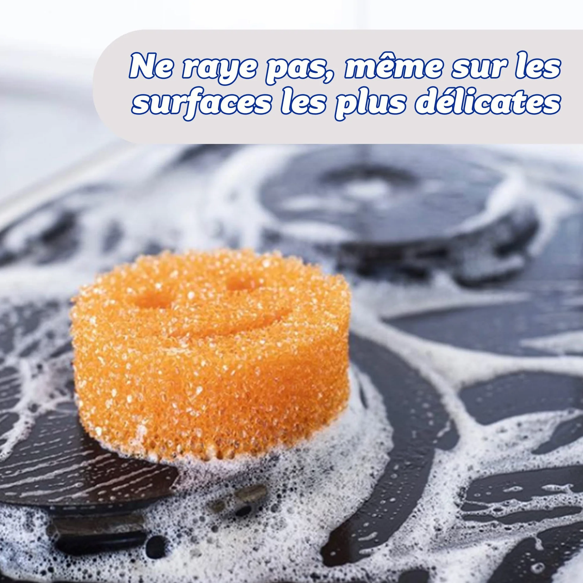 Scrub Daddy Colors Smiley Gąbka do czyszczenia, w opakowaniu zbiorczym – zmiana tekstury, odporna na zarysowania gąbka do mycia w kuchni, odporna na zapachy, można myć w zmywarce, 4 szt.