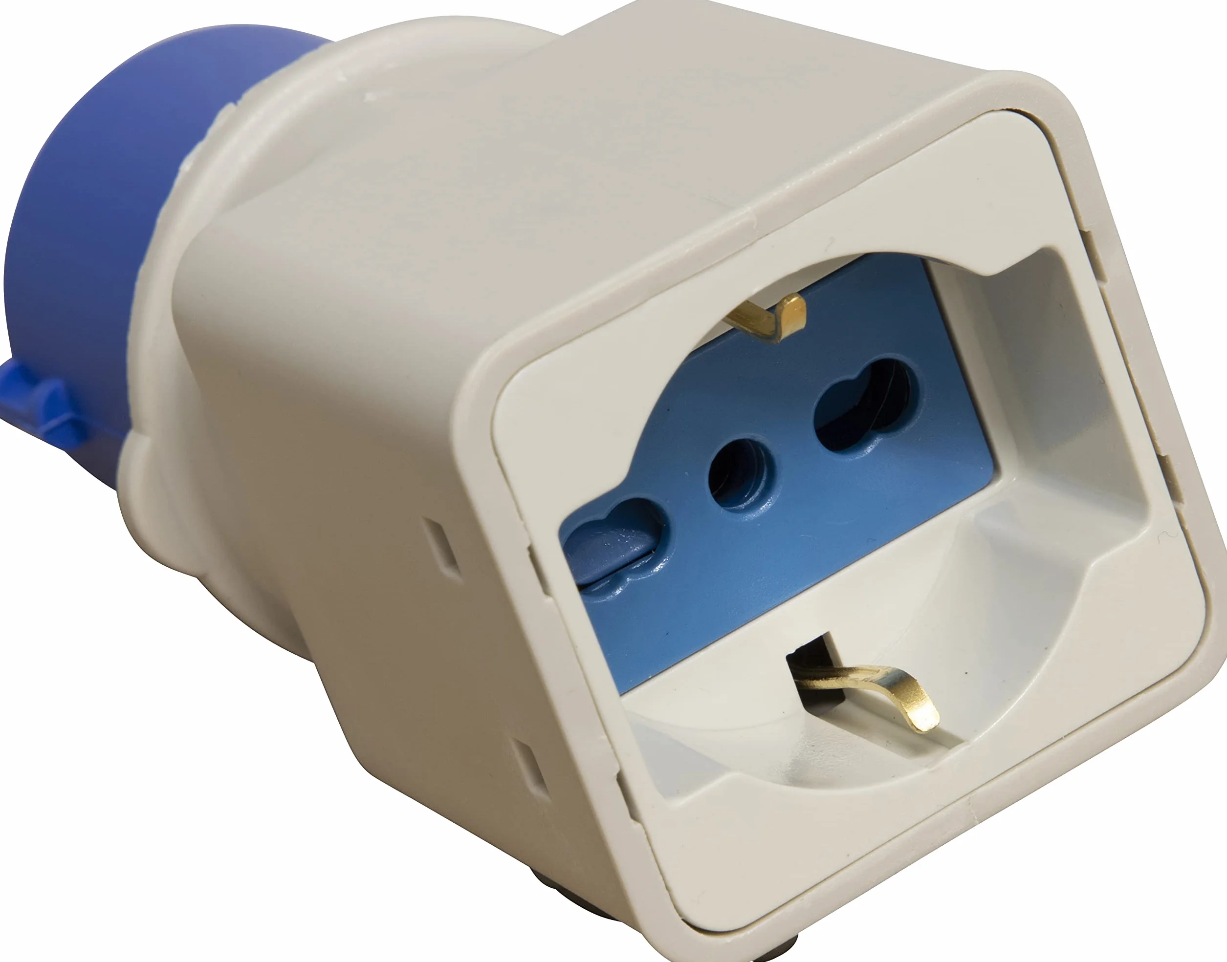 Brennenstuhl 1081560 adapter CEE 3-biegunowy 16 A/230 V, wtyczka CEE, włoska wtyczka 10 A + 16 A (IP 44)