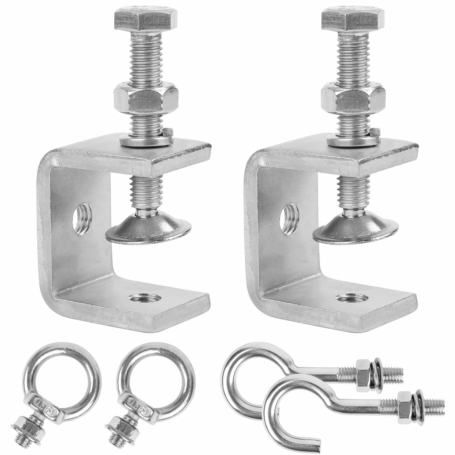 Zaciski C, wysokowydajny zacisk C, zacisk C, zacisk nośny ze stali nierdzewnej Heavy Duty, zacisk śrubowy, uchwyt zaciskowy, śruba zaciskowa, osprzęt do obróbki drewna dla prac w drewnie, spawania i