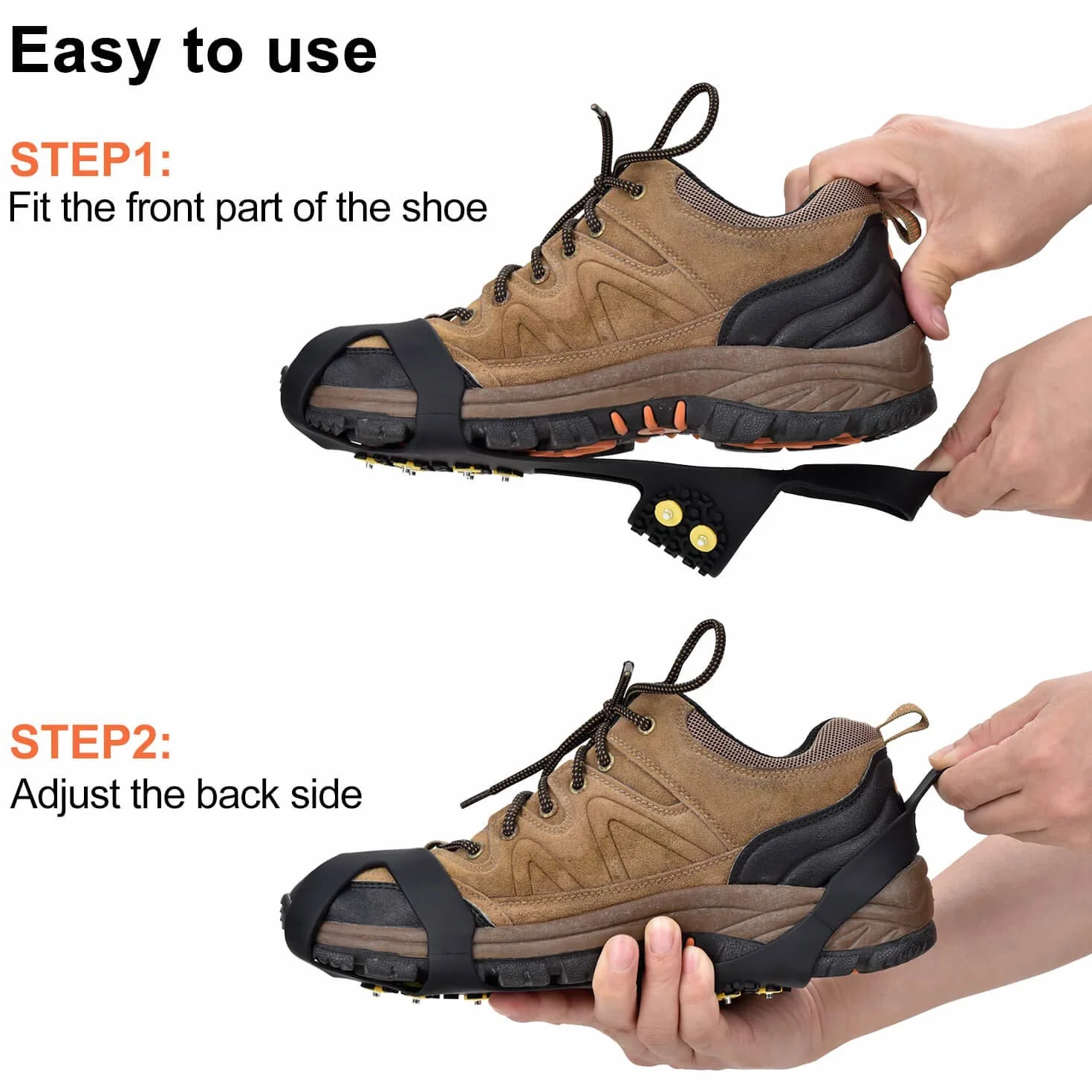 Aliglow Ice Snow Grips Over Shoe/Boot Traction Cleat Kolce Antypoślizgowe Obuwie