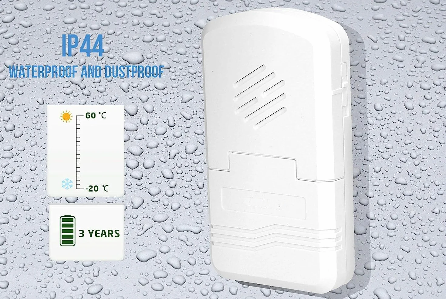 Dzwonek Bezprzewodowy Bateryjny Learning System 1 dźwięk Zasięg: do 80m Głośność: 60-80 dB
