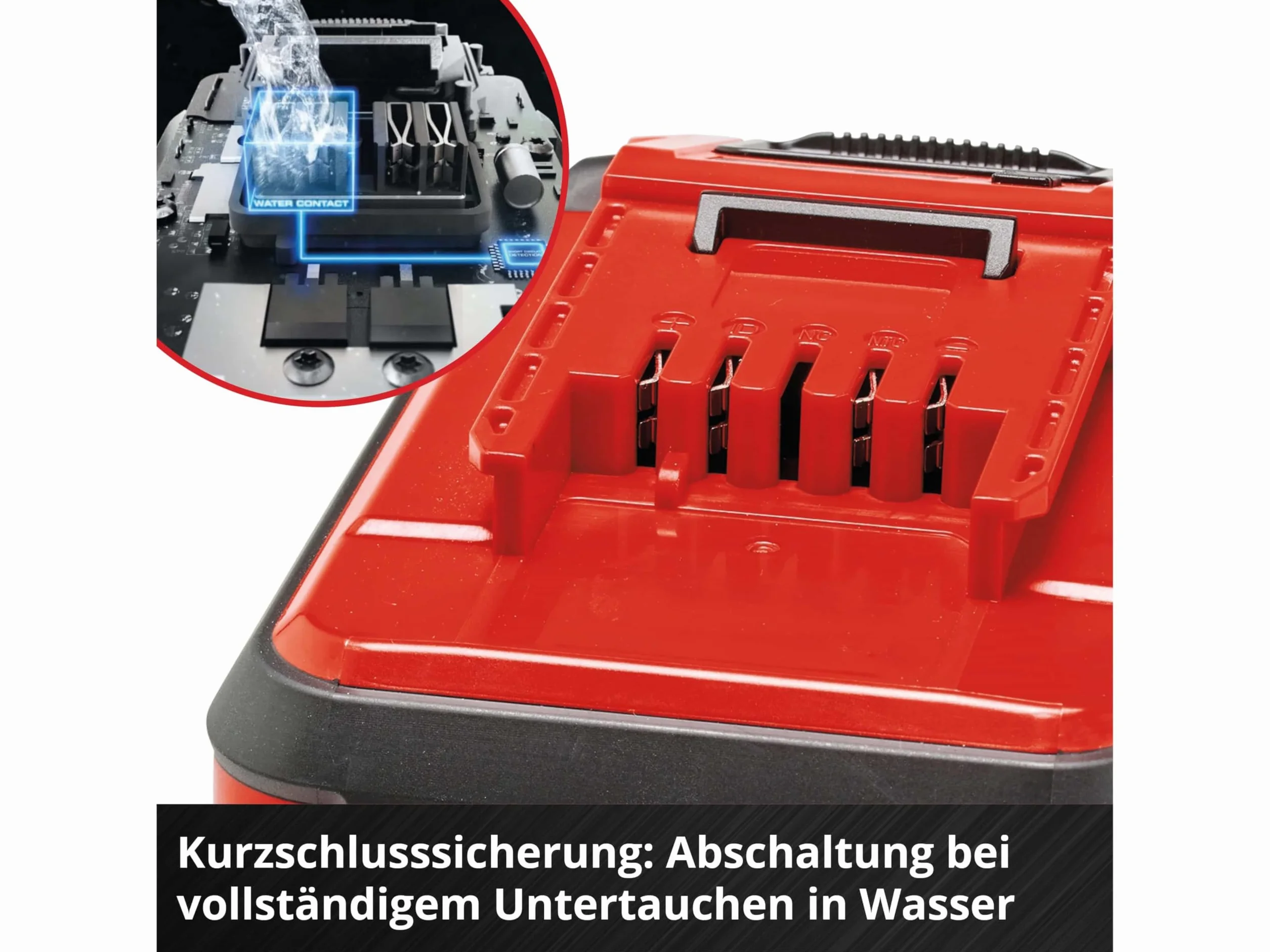 Einhell Wodoodporna bateria 4,0 Ah SEALED Power X-Change PLUS (litowo-jonowa, 18 V, do wszystkich urządzeń Einhell Power X-Change, zabezpieczona przed kurzem i strumieniem wody)