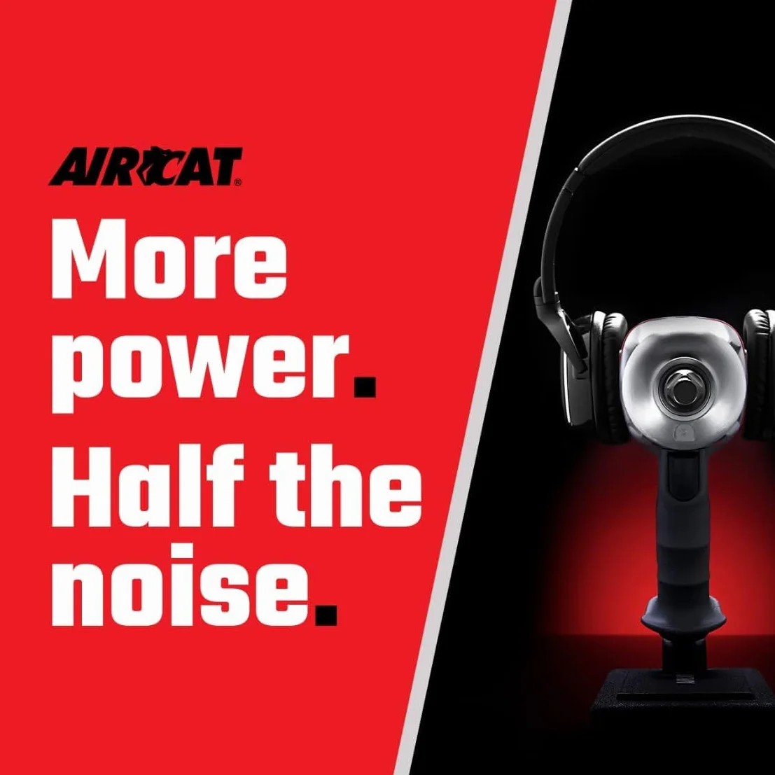 AIRCAT 1460-XL klucz udarowy z twardym uderzeniem, 1/5.1 cm, czarny