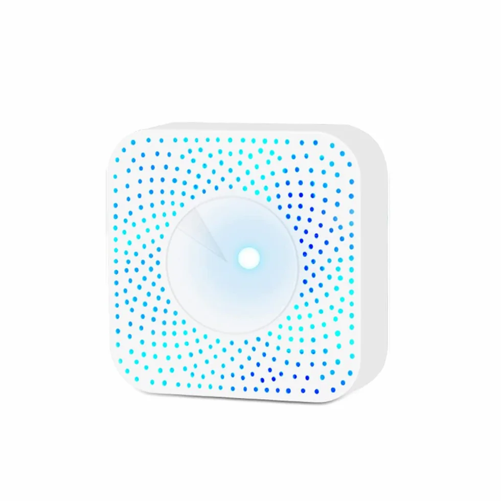Inteligentny monitor jakości powietrza Tuya WiFi 6-w-1 gospodyni powietrza PM2.5/formaldehyd/VOC/CO2/czujnik temperatury/wilgotności kompatybilny z Home do domowego biura FNHY