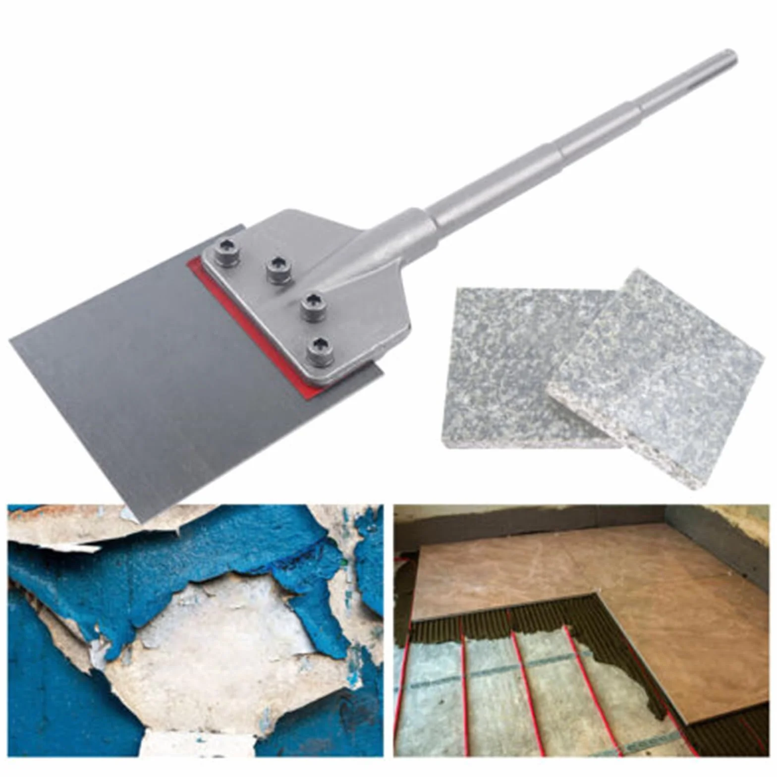 SDS-Max skrobak do podłogi, 245 × 60 mm, dłuto do młotka SDS Max, dłuto podłogowe do usuwania płytek