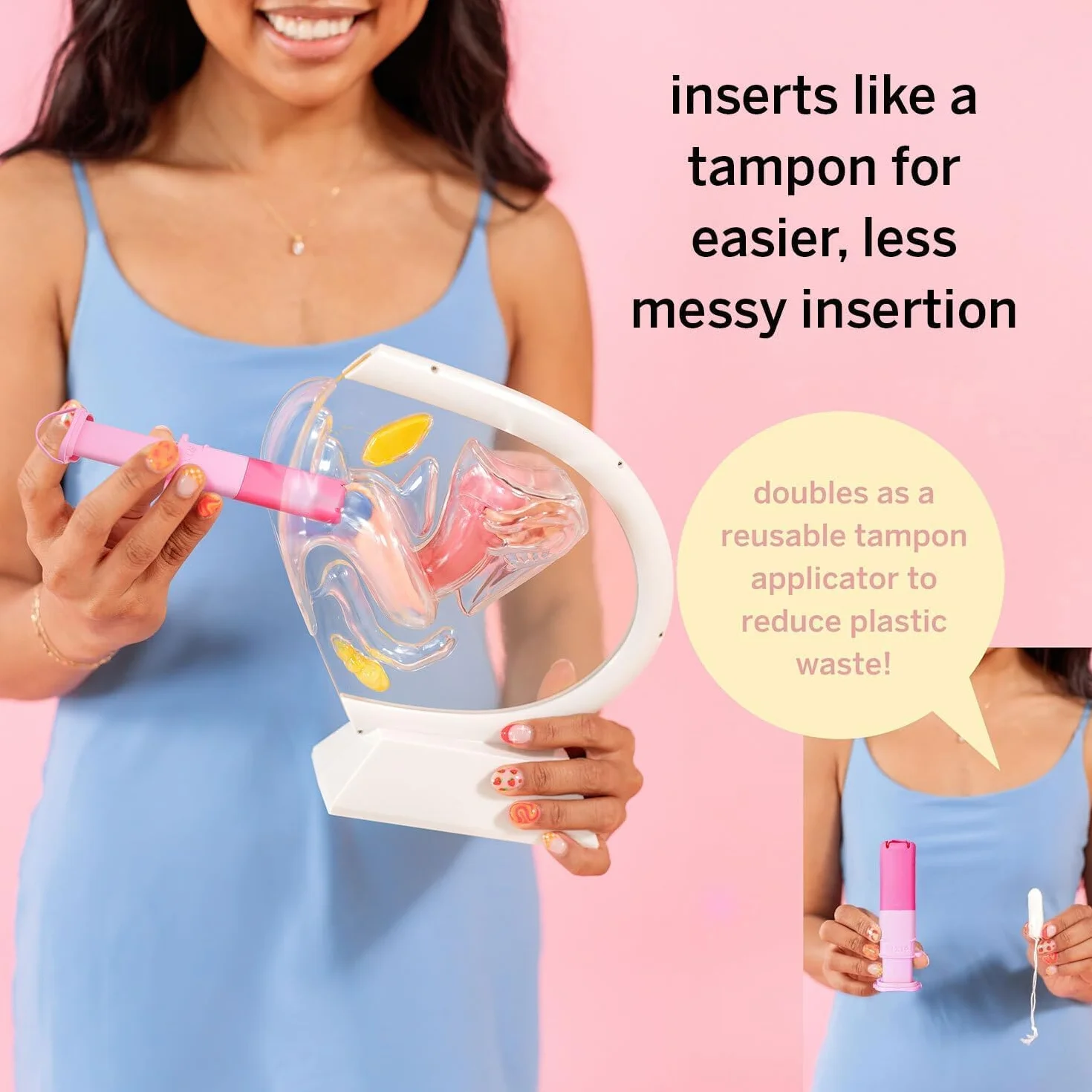 Pixie Menstrual Disc Applicator – ułatwia wkładanie – TPE do samodzielnego sterylizatora