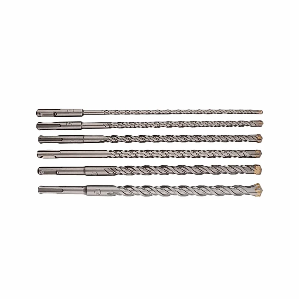 Zestaw wiertła obrotowego SDS Plus， Wiertło udarowe do betonu SDS Plus 6-25 mm 260 mm z węglika wolframu, cegła krzyżowa | 22mm