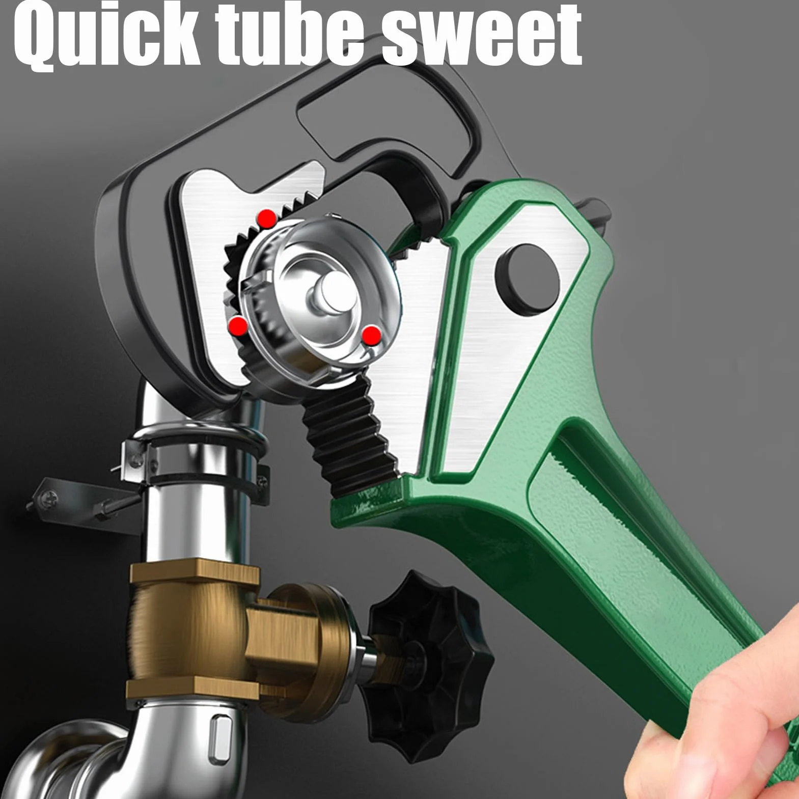 Klucz Rurowy dla Hydraulików Wytrzymałe Regulowane Szczypce Do | Wielofunkcyjny Klucz Hydrauliczny Do Wanny Prysznica Toalety Zaworu Pompy Węża I Odpływu