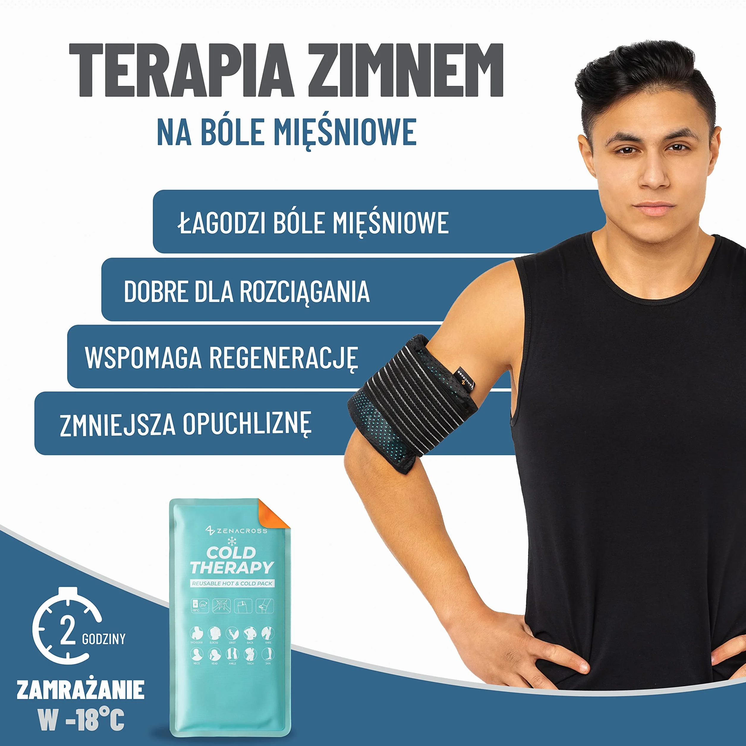 2x Żelowe Okłady Wielokrotnego Użytku - Gorące Zimne Żelowe Okłady Wielokrotnego Użytku - 2x Regulowana Poduszka Ciepła & Zimne Okłady Żelowe Kompresy - Możliwość Mikrofalowania Okładów Ciepła & Bezpieczne Zamrażanie - Wielokrotne Użycie Dla Wszystkich Cz
