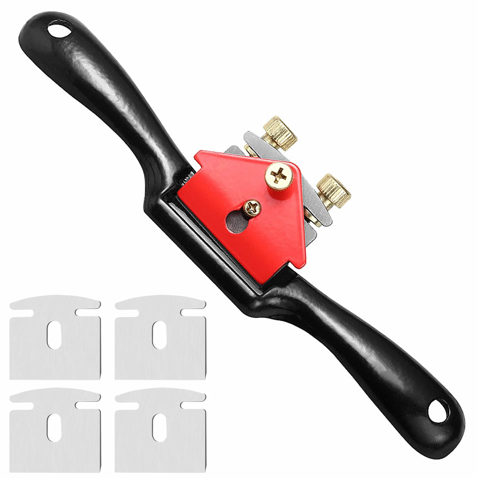 Szprychownica, regulowana szprycha do drewna, z 4 zapasowymi ostrzami Spokeshave do drewna, metalowe ostrze do strugania drewna, regulowane golenie szprych