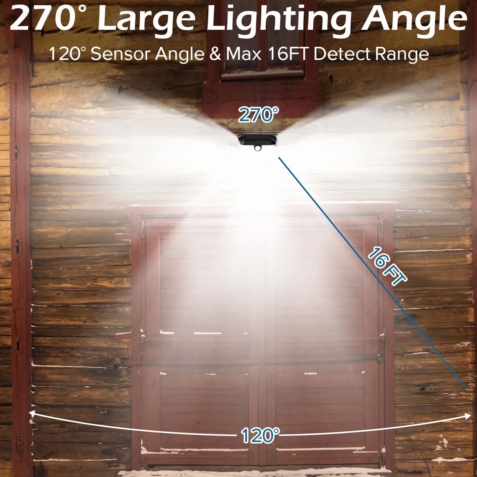 Solarna lampa zewnętrzna z czujnikiem ruchu, 230 diod LED, 3 tryby pracy, lampa solarna do użytku na zewnątrz, IP65, wodoszczelna lampa solarna do ogrodu, garażu, na zewnątrz (4 sztuki)