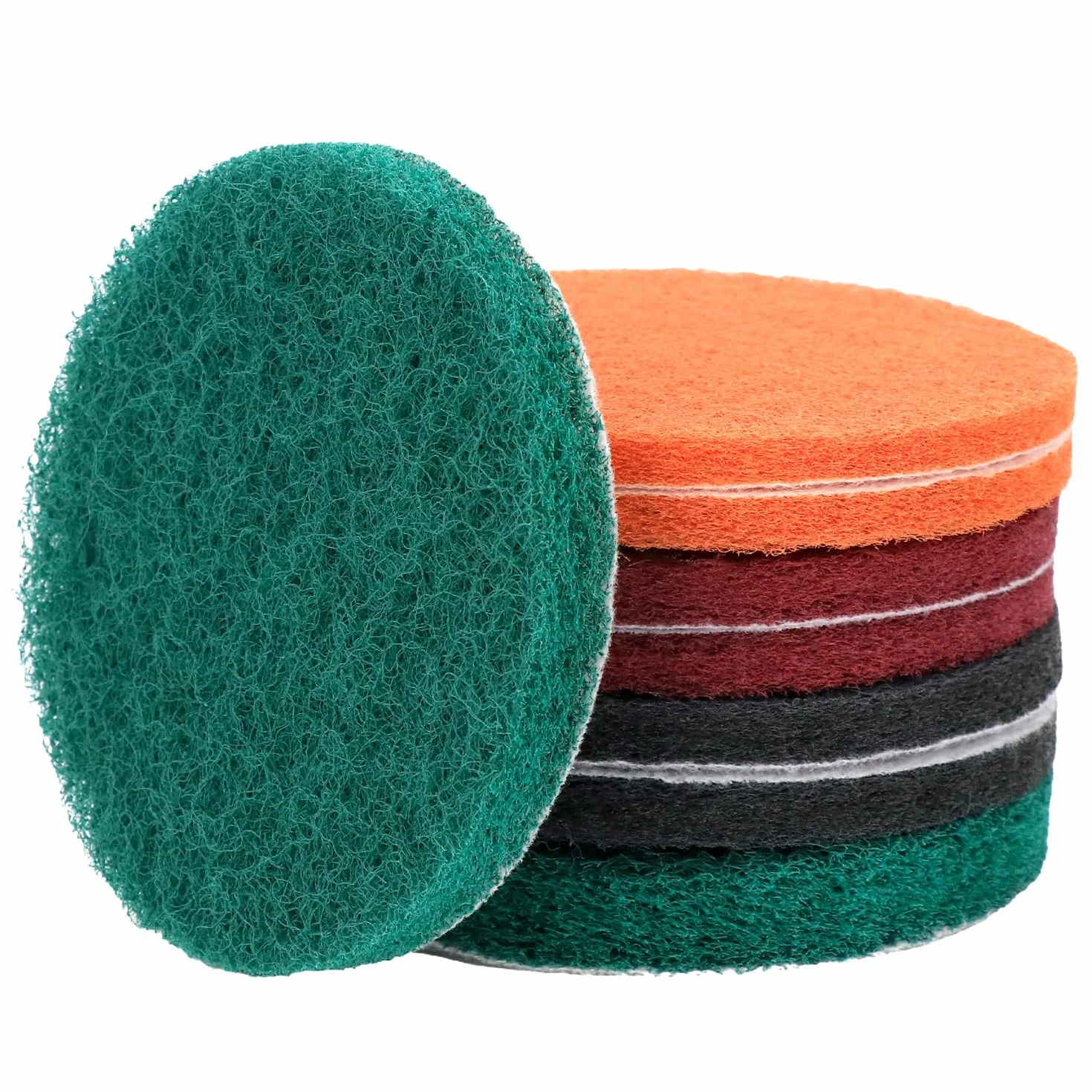 QWORK® 8 sztuk ściereczki do polerowania 125 mm, ziarnistość P80-P150-P250-P600, odporne na wodę i olej, do szlifierek okrągłych i mimośrodowych