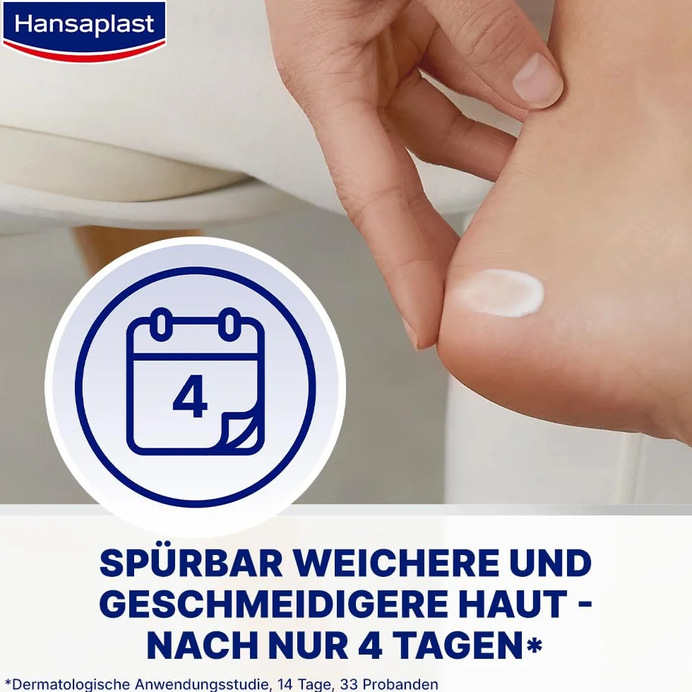 Hansaplast ‎4210201849834 Krem Przeciw Zrogowaciałej Skórze, 75 ml, Biały