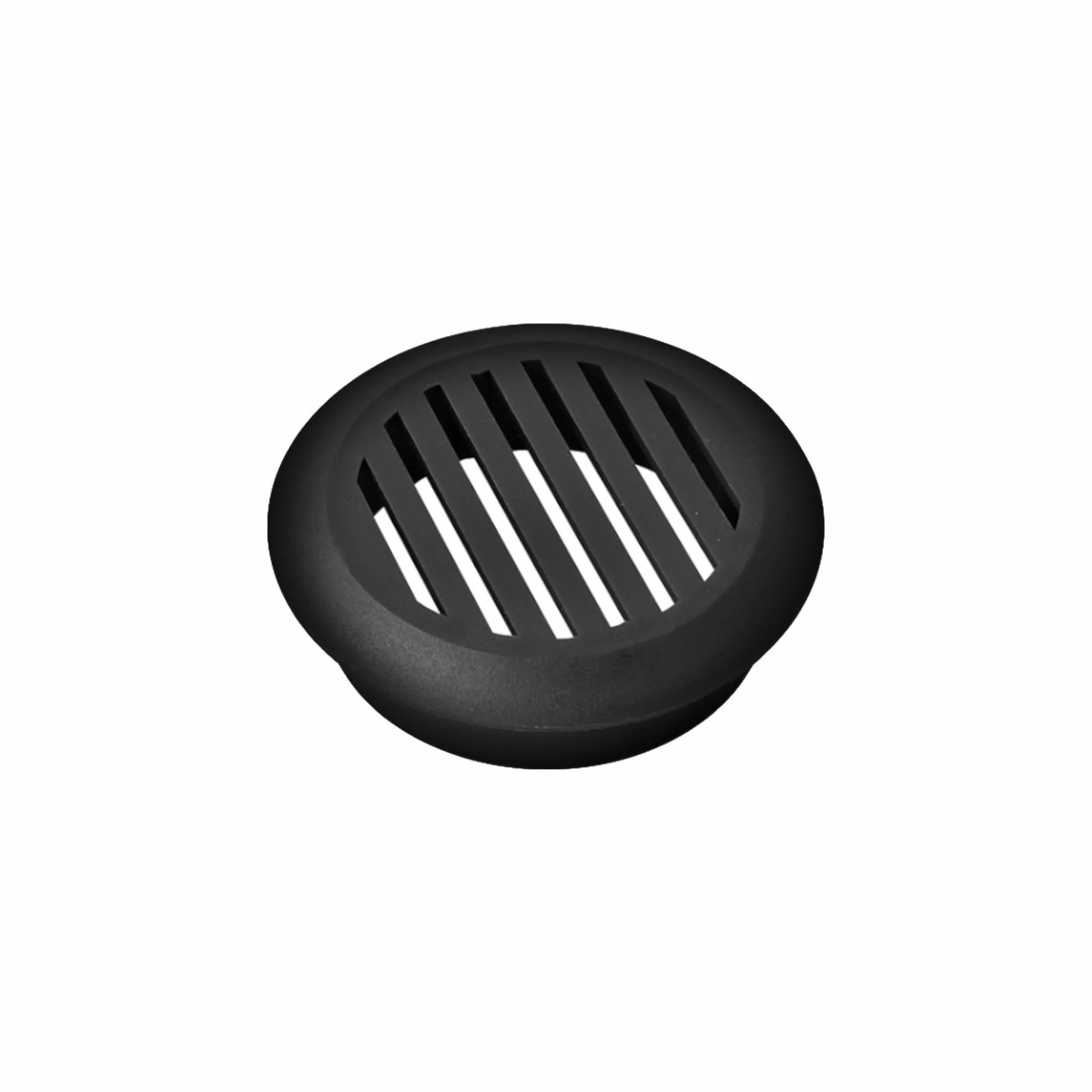 cyclingcolors 10 x okrągła kratka wentylacyjna z tworzywa sztucznego średnica wgłębienia 50 mm wysokość 12,5 mm osłona sufitu ściana stolarska, czarna