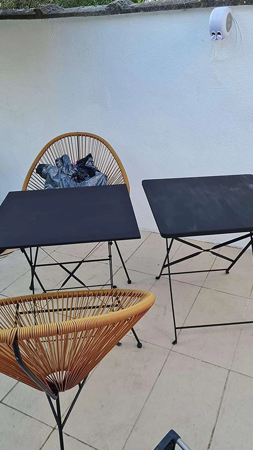 Rustins - Matowa farba do drewna i metalu - na zewnątrz i wewnątrz - Szybkoschnąca - Czarna - 14m²/L - 1 litr - BLAM1000FR