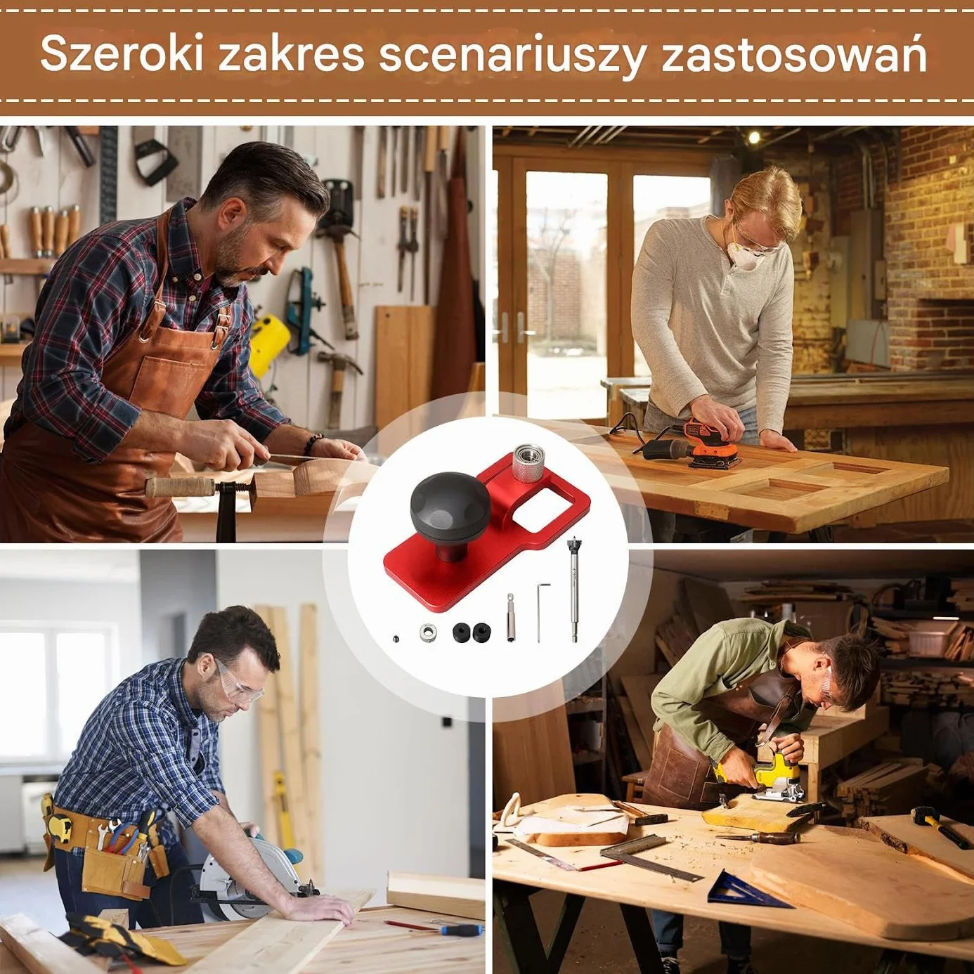 Prowadnica Wiertła Prostych Otworów Przystawka Do Wiertarek Elektrycznych | Precyzyjne narzędzie centrujące otwory pionowe Do Szafek, Ulepszania Domu, Modelarstwa, Budowy oraz Rękodzieła