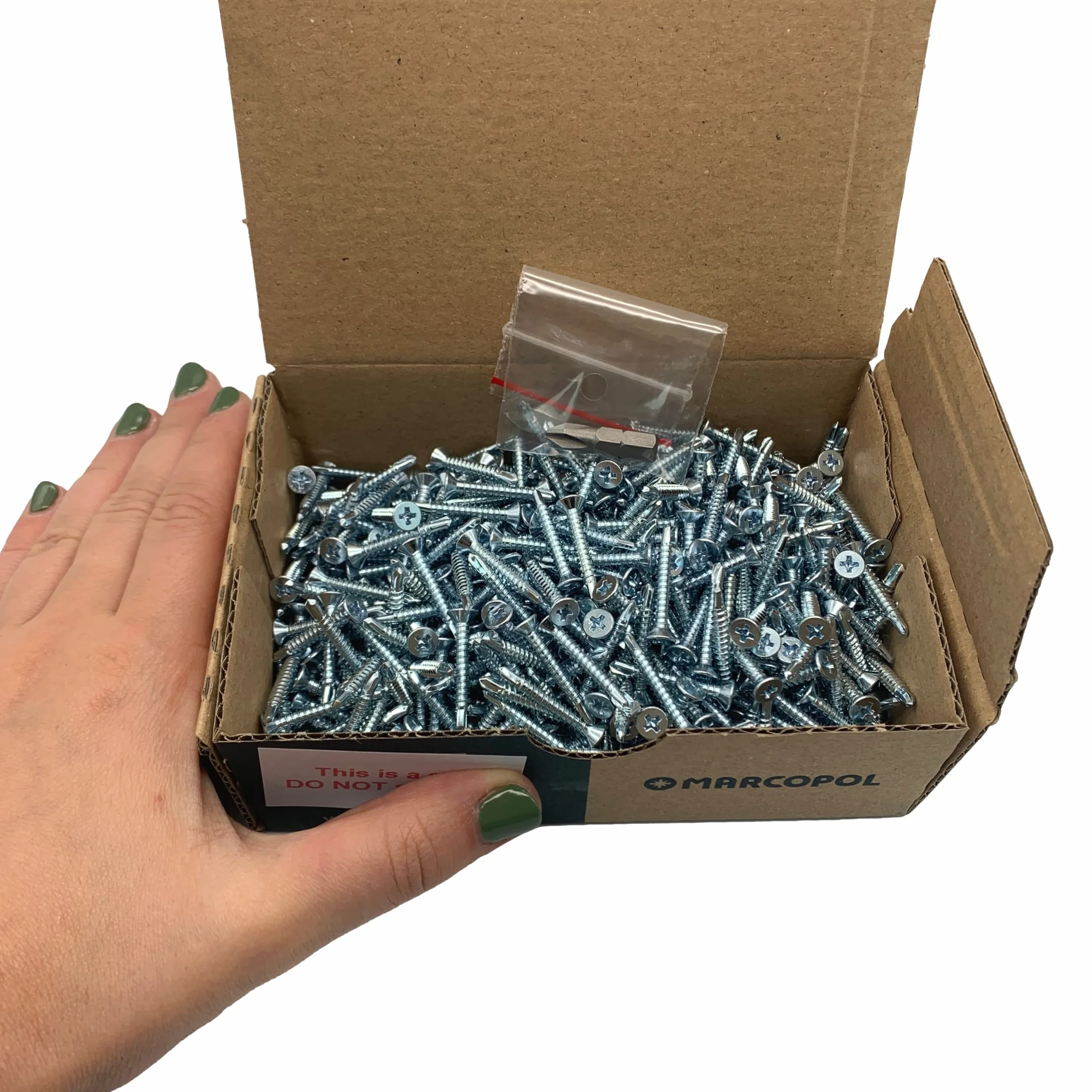 (500 sztuk) DIN 7504 P stal ocynkowana 3,5 x 25 mm śruby, samozwiercąca blacha metalowa śruba (PH) Phillips Head, samogwintująca (500, 3,5 x 25 mm)