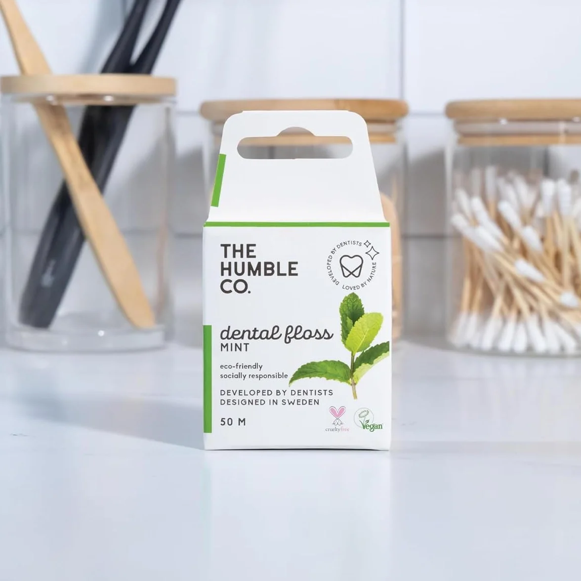 The Humble Co. Przędza dentystyczna Fresca Eco Vegan 50 m, The Humble, 300 g