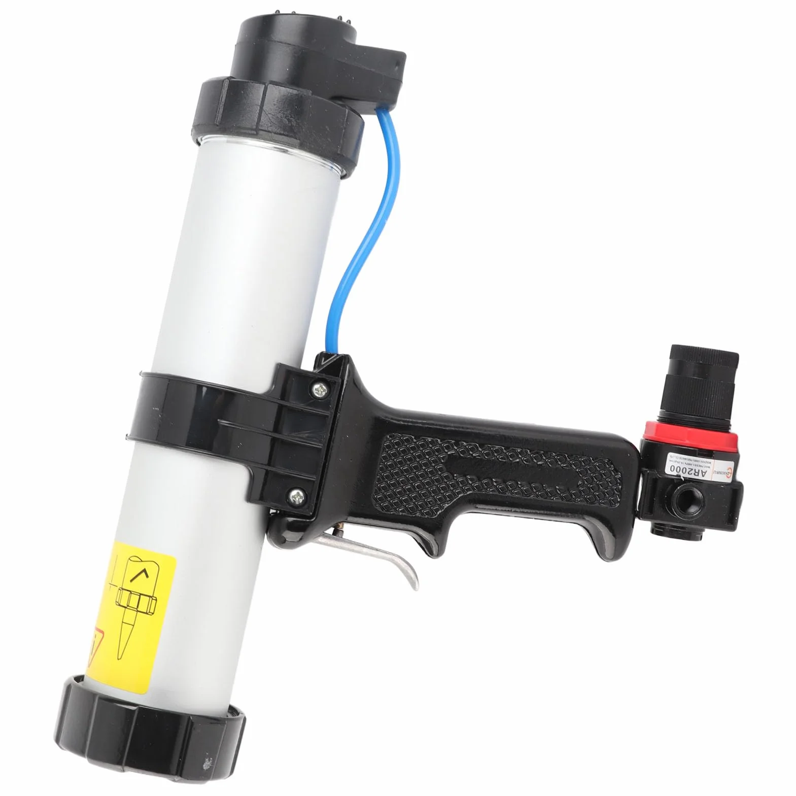 Marhynchus Pneumatyczne Narzędzie do Uszczelniania, Pistolet do Uszczelniania Bez Kropli ze Stopu Aluminium, Aplikator 3 w 1 Dekoracji Wnętrz i Złączy Zlewu (310ml)