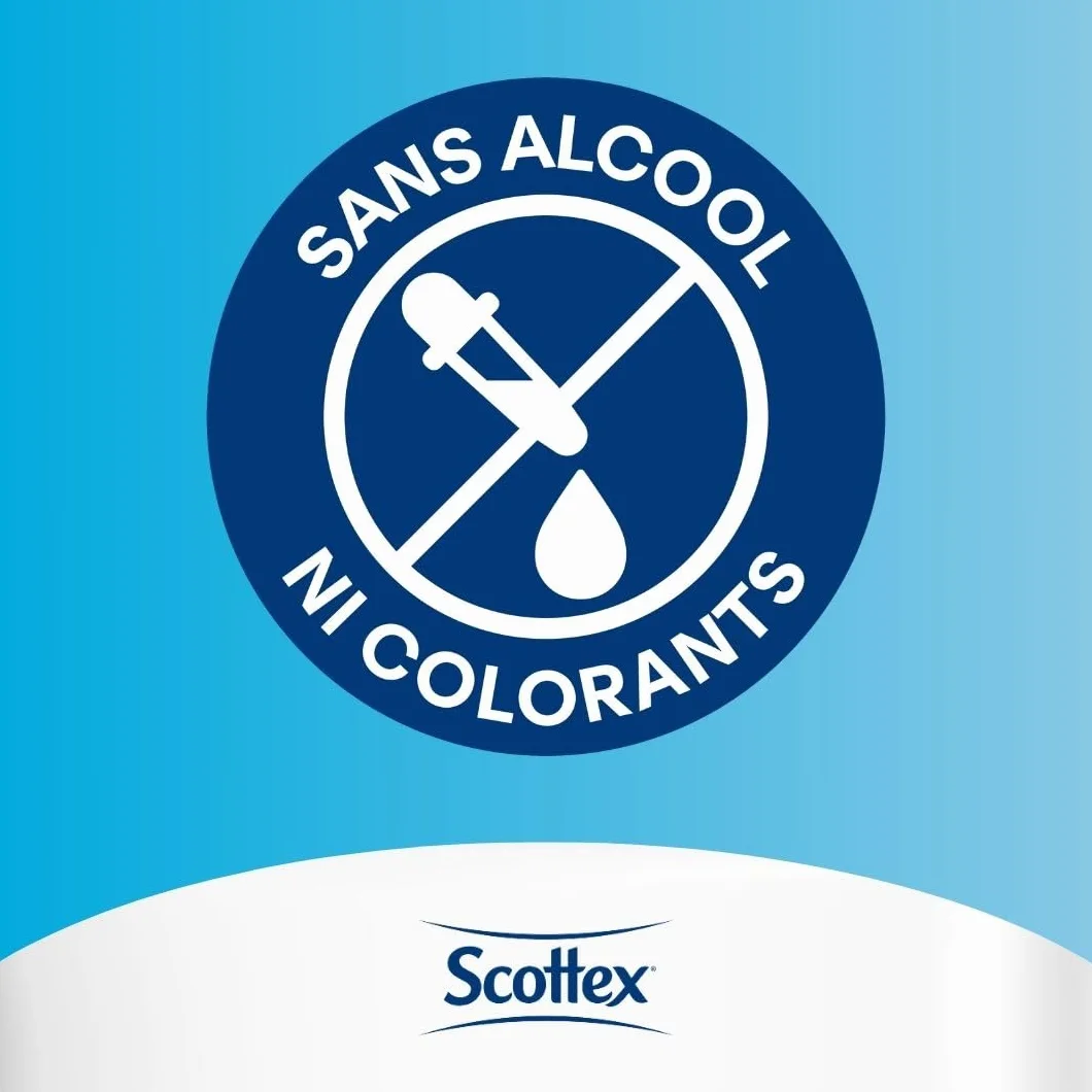 Scottex® Complete Clean Mokry papier toaletowy - 504 chusteczki (12 opakowań x 42 chusteczki)