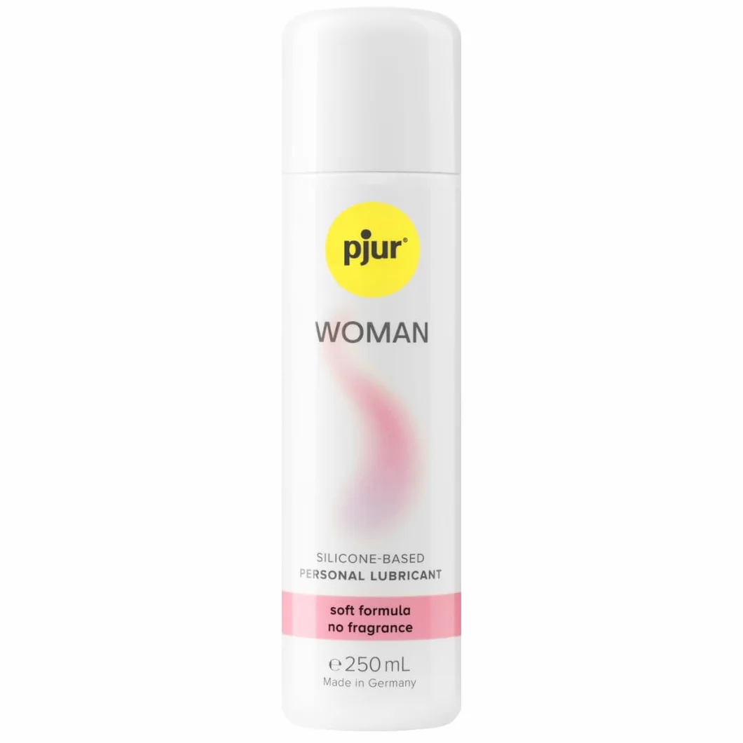 pjur WOMAN - lubrykant dla kobiet na bazie silikonu - dla podniecającego seksu i dłuższej zabawy - optymalny dla skóry wrażliwej (250ml)